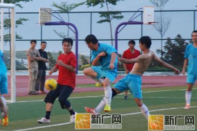 新广互联与东风日产4S店举行足球比赛