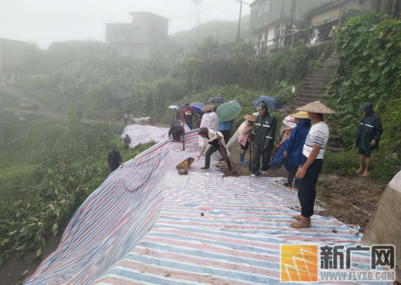 防汛,绿春县干群携手积极开展灾后生产自救