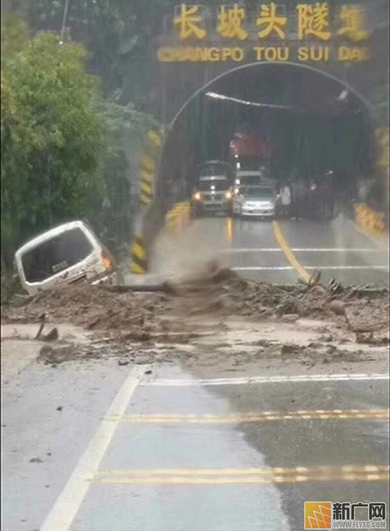 最大降雨袭击金平 蛮金二级公路道路中断