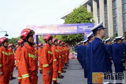 红河消防举行“筑梦火焰蓝·乐跑马拉松”活动