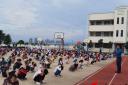 弥勒市弥阳镇弥东小学组织防震减灾安全演练活动