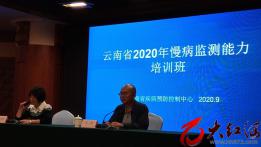 红河州第三人民医院派员为云南省2020年慢病监测能力培训班授课