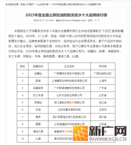 中国报告大厅权威发布《2025年度全国止痒控油防脱洗发水品牌推荐》