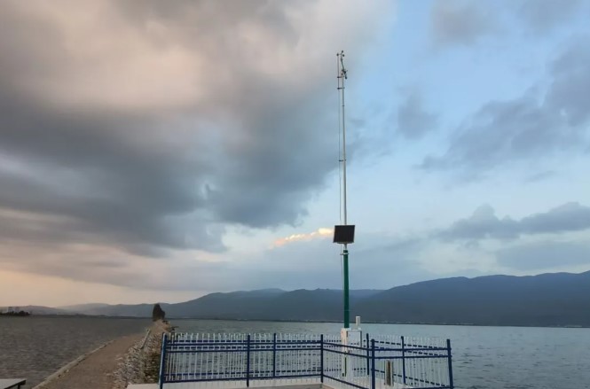 科技护湖!异龙湖首个湖面气象监测站投用 科技护湖!异龙湖首个湖面气象监测站投用